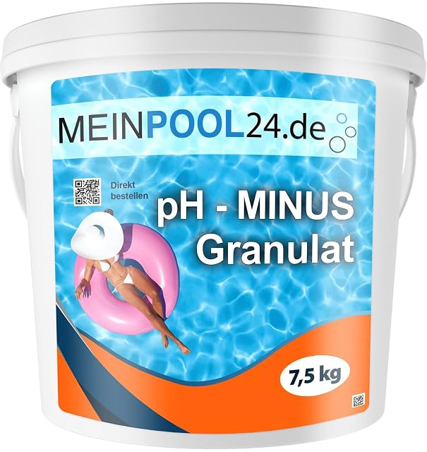 Granulato riduttore di pH Meinpool24.de in confezione da sette chili e mezzo per vasche