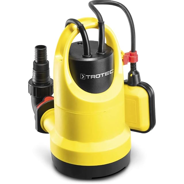 Pompa sommergibile per acque chiare TROTEC TWP 4006 E, con un interruttore a galleggiante
