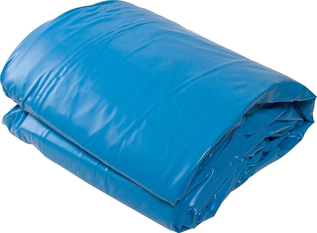 Liner in PVC Gre blu per una vasca ovale di seicentodieci per trecentosettantacinque per centotrentadue centimetri