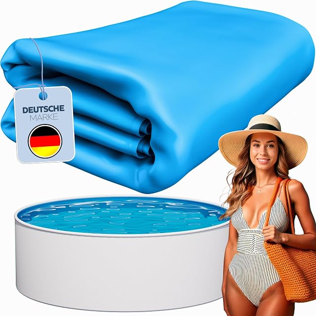 Liner a sormonto per vasca poolomio blu per una vasca tonda a parete d’acciaio di quattrocentosessanta per novanta centimetri