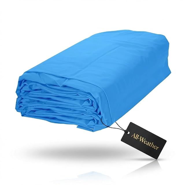Liner a sormonto per vasca ZOVAR blu per una vasca a parete d’acciaio di trecentosessanta per novanta centimetri