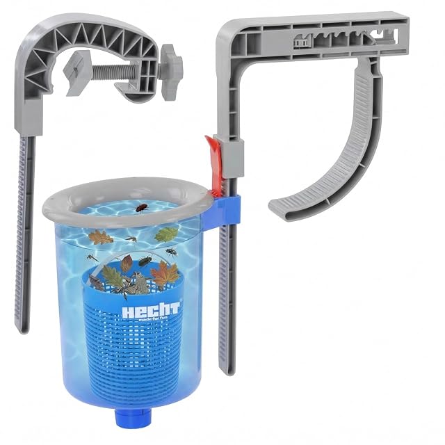 Skimmer per vasca a sospensione Hecht con cestello estraibile e attacco per tubo da 32/38 mm