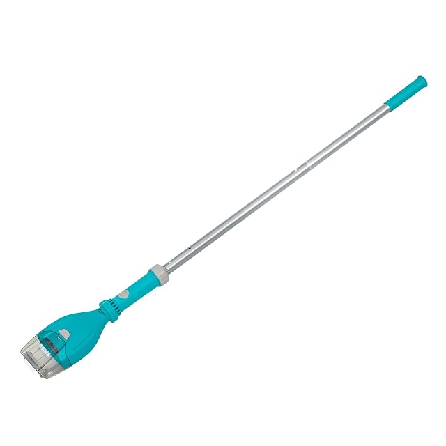 Aspiratore da piscina senza filo Bestway AquaTech, con camera dei detriti trasparente, su un’asta in tre pezzi