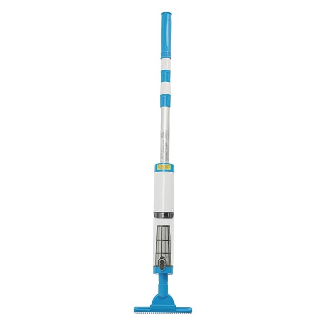 Aspiratore da piscina senza filo Salmeee con tre teste intercambiabili e asta regolabile in alluminio