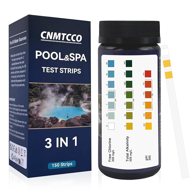 Strisce reattive da vasca 3 in 1 CNMTCCO, 150 in un barattolo richiudibile resistente all’umidità